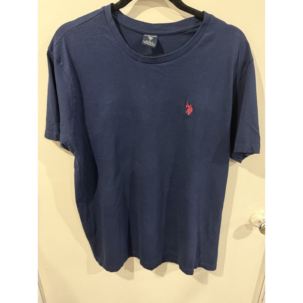 Men’s US Polo Assn Navy Blue T-Shirt Sz l EUC
